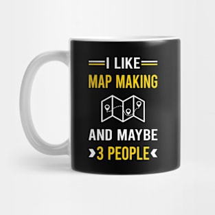 3 People Map Making Maker Mapmaking Mapmaker Cartography Cartographer Mug